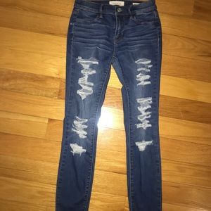 Pacsun Ripped Medium Wash Jegging